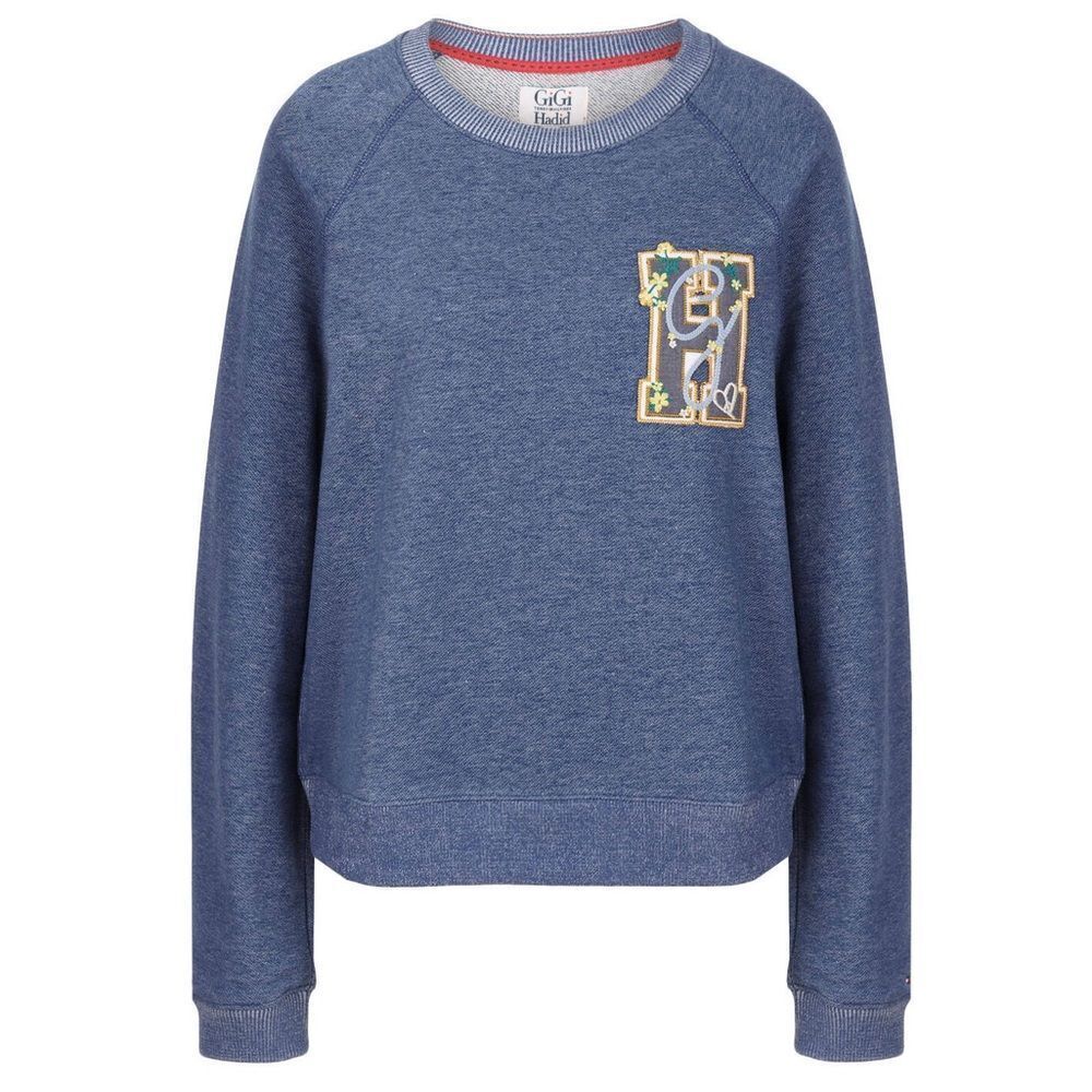 Tommy Hilfiger x Gigi Hadid Blue and Red Crewneck Sweatshirt